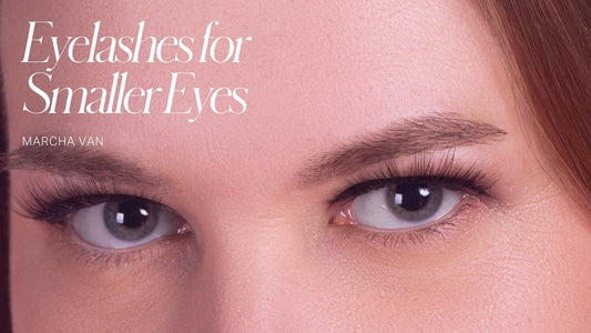 Lashes for small eyes — natural magnetic lashes worn on a petite eye shape by Witchy Lashes